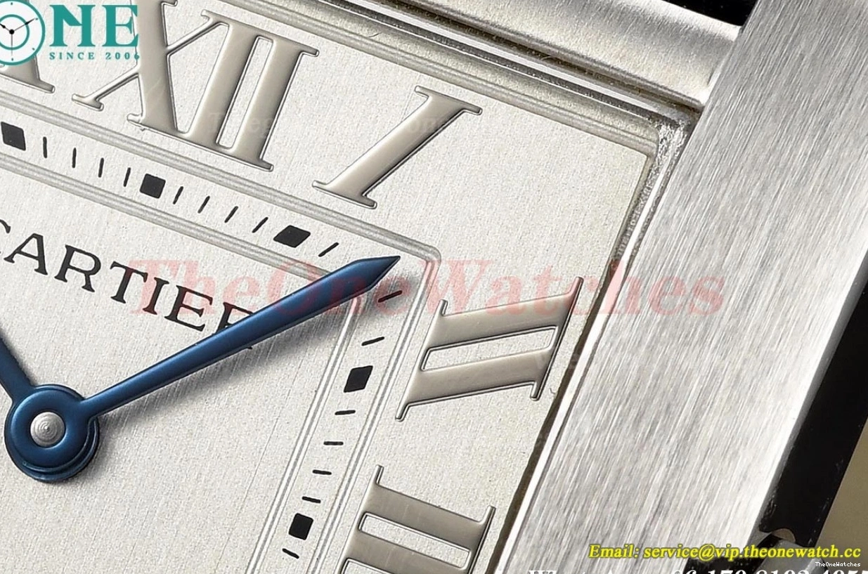 LE Black Tank Quartz Dial 27mm 8848F Française Silver SS 0317